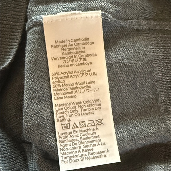 J.Crew Crewneck Sweater Gray Size Large - Picture 6 of 10